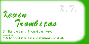 kevin trombitas business card