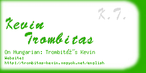 kevin trombitas business card